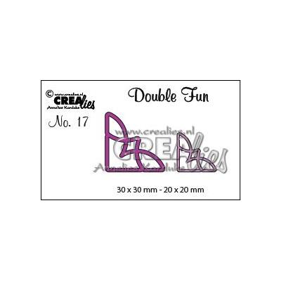 Crealies Stanzschablone Double Fun Nr. 17 Ecken 3